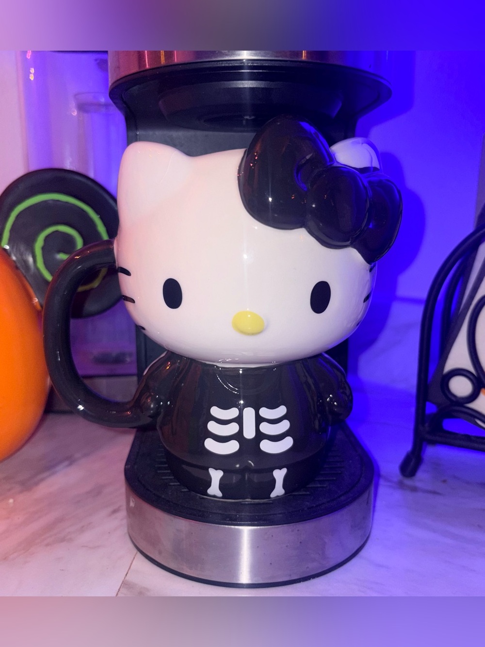 Hello Kitty Skeleton Halloween Mug
